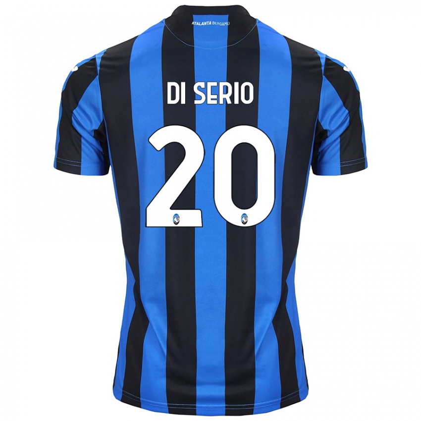 Uomo Maglia Giuseppe Di Serio #20 Blu Nero Kit Gara Home 2024/25 Maglietta