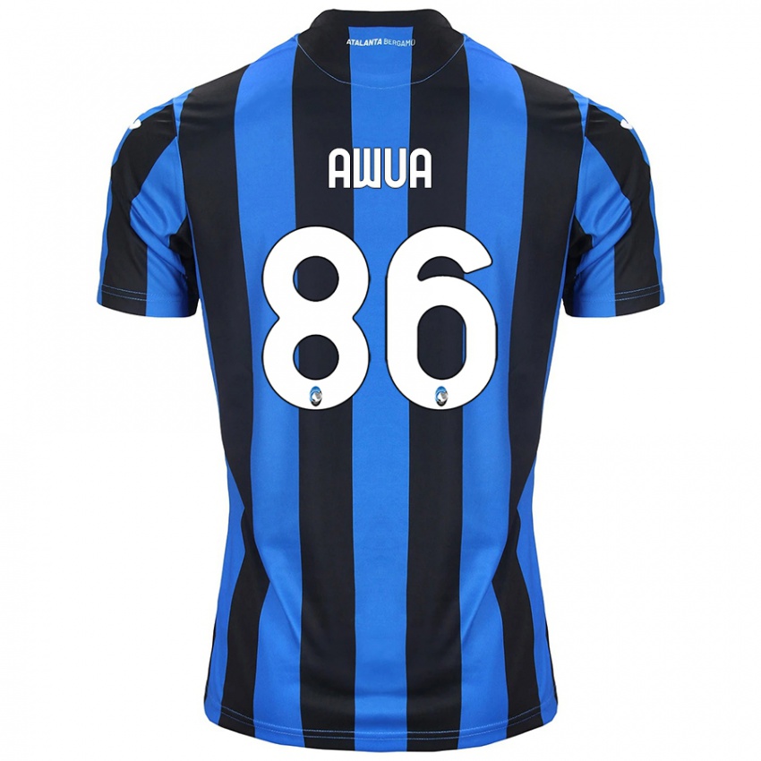 Uomo Maglia Theophilus Awua #86 Blu Nero Kit Gara Home 2024/25 Maglietta