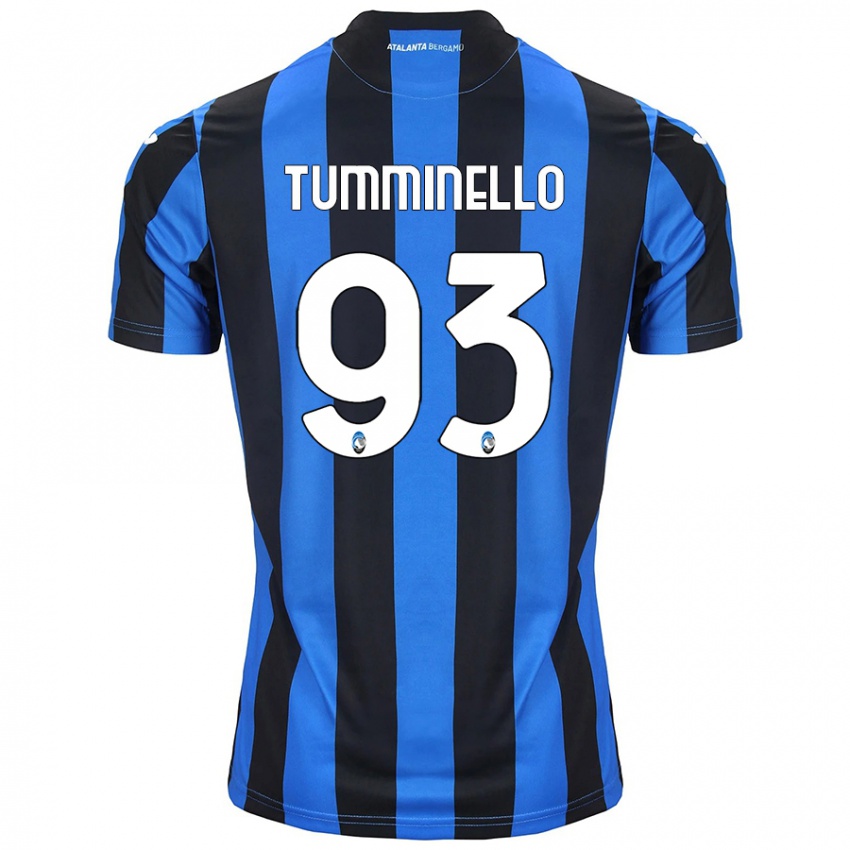 Uomo Maglia Marco Tumminello #93 Blu Nero Kit Gara Home 2024/25 Maglietta