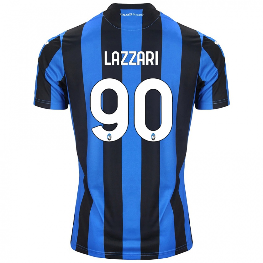 Uomo Maglia Ilaria Lazzari #90 Blu Nero Kit Gara Home 2024/25 Maglietta