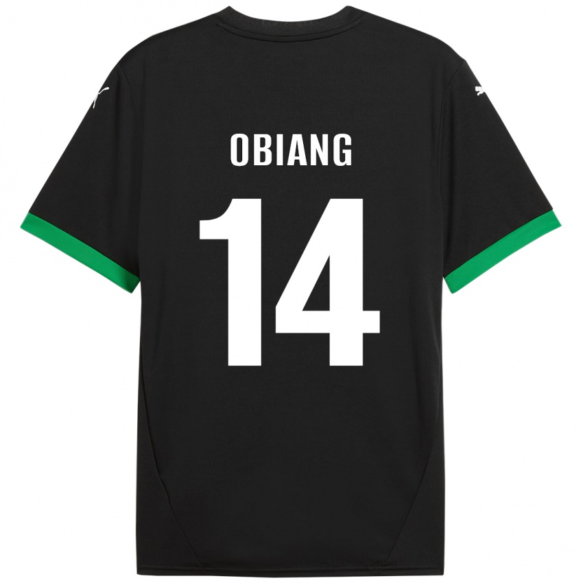 Uomo Maglia Pedro Obiang #14 Nero Verde Scuro Kit Gara Home 2024/25 Maglietta