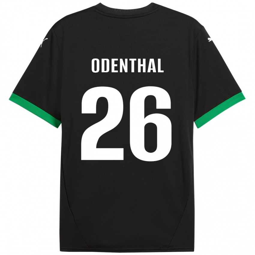 Uomo Maglia Cas Odenthal #26 Nero Verde Scuro Kit Gara Home 2024/25 Maglietta