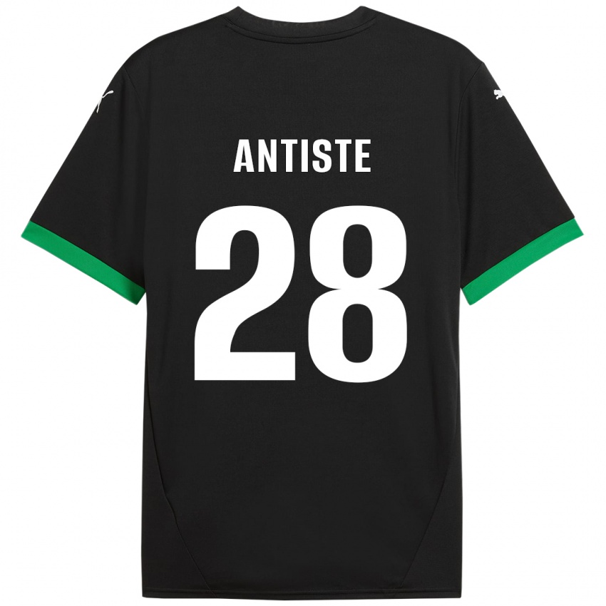 Uomo Maglia Janis Antiste #28 Nero Verde Scuro Kit Gara Home 2024/25 Maglietta