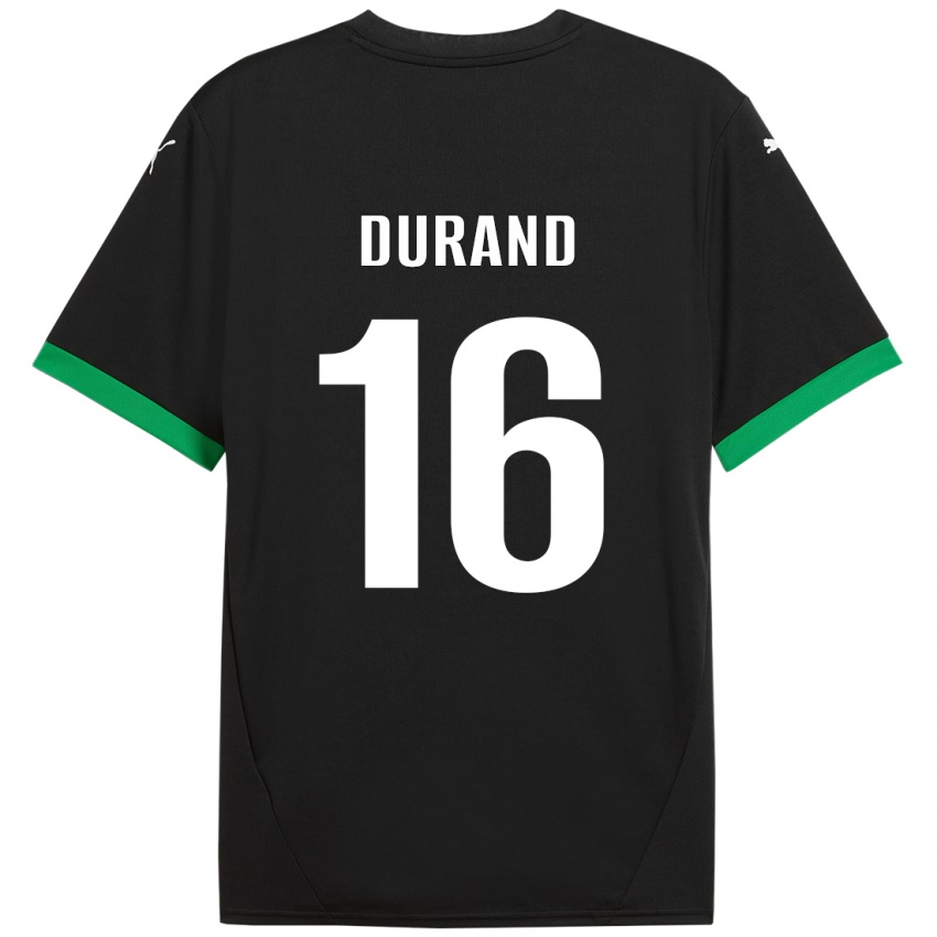 Uomo Maglia Solène Durand #16 Nero Verde Scuro Kit Gara Home 2024/25 Maglietta