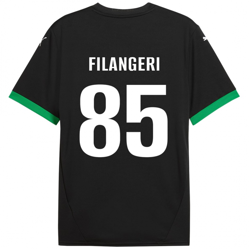 Uomo Maglia Maria Luisa Filangeri #85 Nero Verde Scuro Kit Gara Home 2024/25 Maglietta