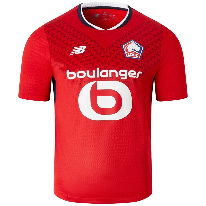 Uomo Maglia Il Tuo Nome #0 Rosso Bianco Kit Gara Home 2024/25 Maglietta