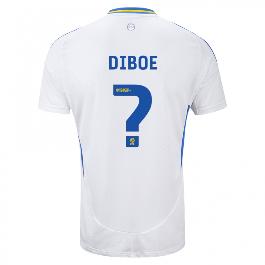 Uomo Maglia Cuba Diboe #0 Bianco Blu Kit Gara Home 2024/25 Maglietta