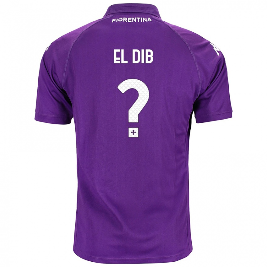 Uomo Maglia Karim El Dib #0 Viola Kit Gara Home 2024/25 Maglietta