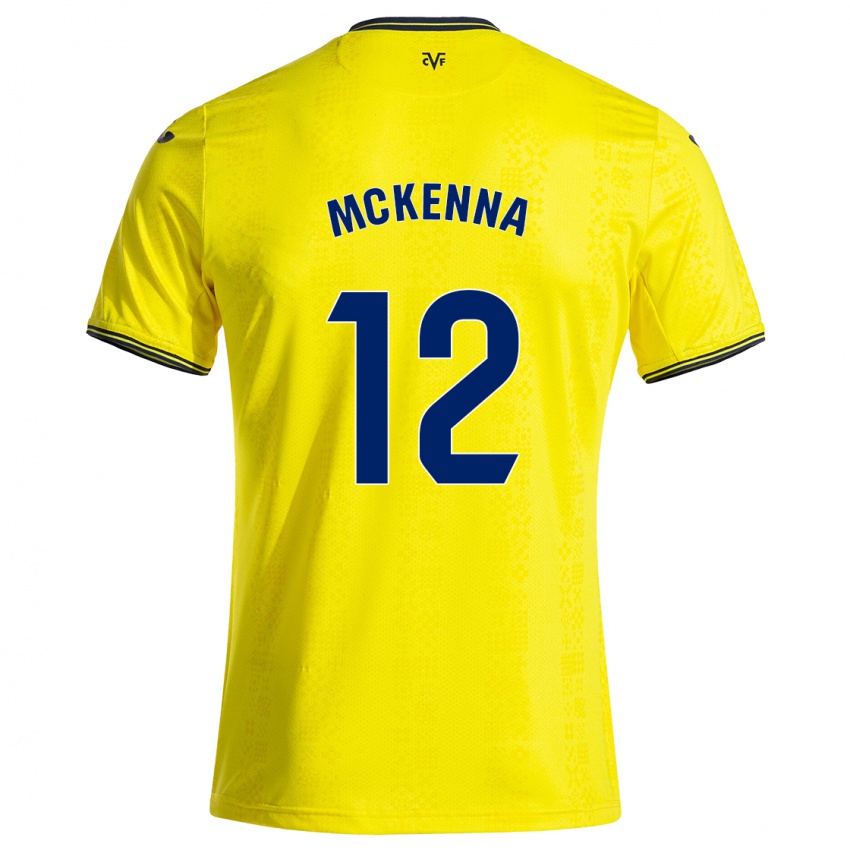 Uomo Maglia Kayla Mckenna #12 Giallo Nero Kit Gara Home 2024/25 Maglietta