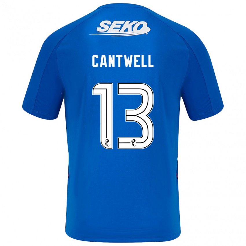 Uomo Maglia Todd Cantwell #13 Blu Scuro Kit Gara Home 2024/25 Maglietta