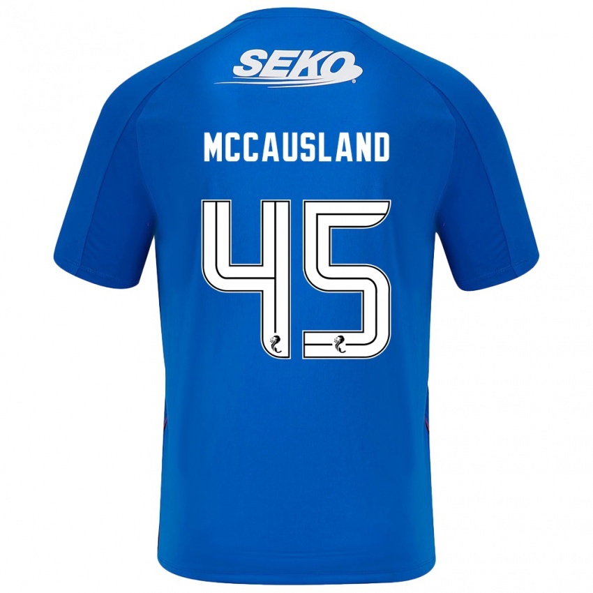 Uomo Maglia Ross Mccausland #45 Blu Scuro Kit Gara Home 2024/25 Maglietta