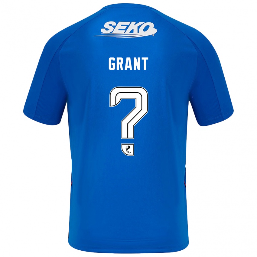 Uomo Maglia Leyton Grant #0 Blu Scuro Kit Gara Home 2024/25 Maglietta