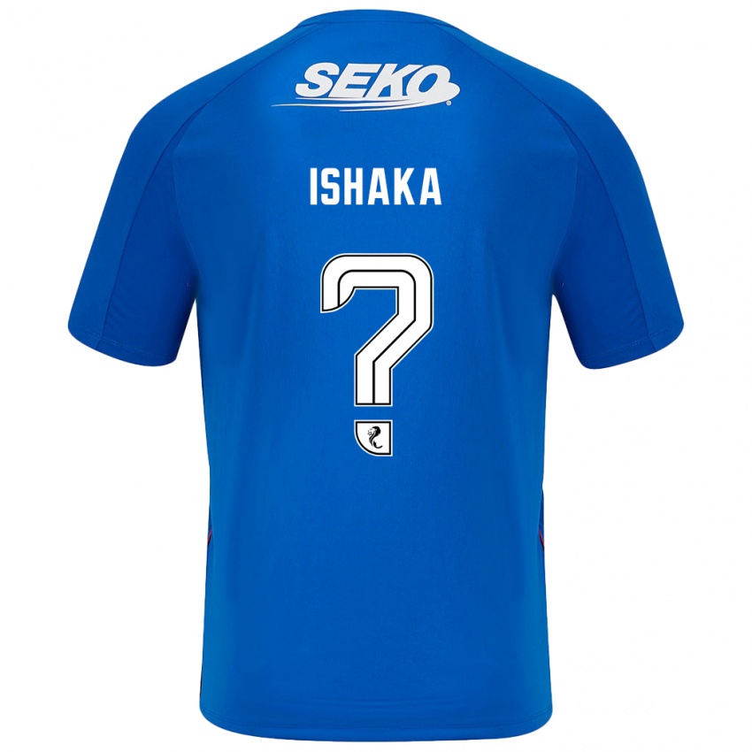 Uomo Maglia Thompson Ishaka #0 Blu Scuro Kit Gara Home 2024/25 Maglietta