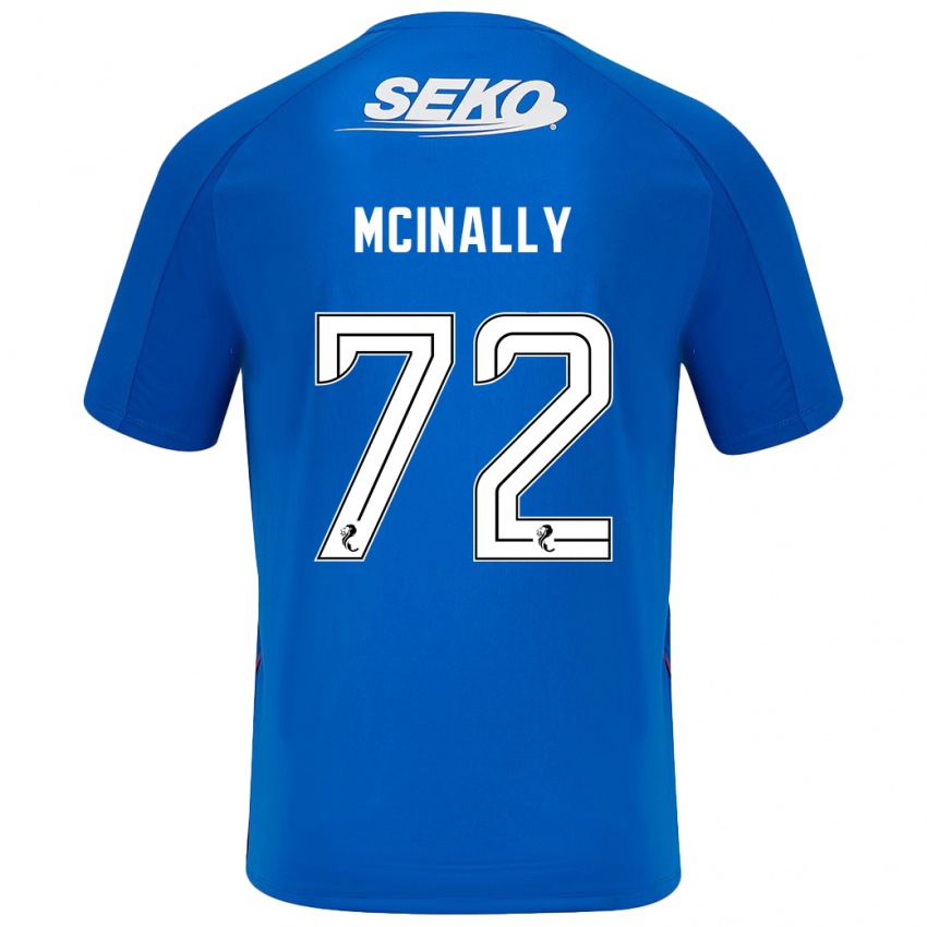 Uomo Maglia Darren Mcinally #72 Blu Scuro Kit Gara Home 2024/25 Maglietta