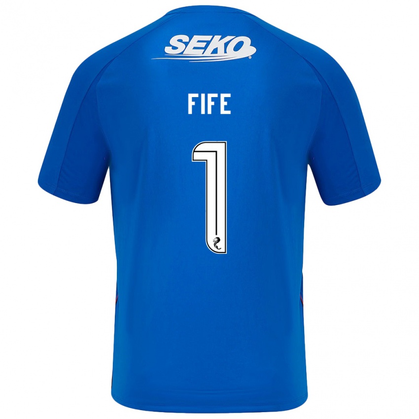 Uomo Maglia Jenna Fife #1 Blu Scuro Kit Gara Home 2024/25 Maglietta