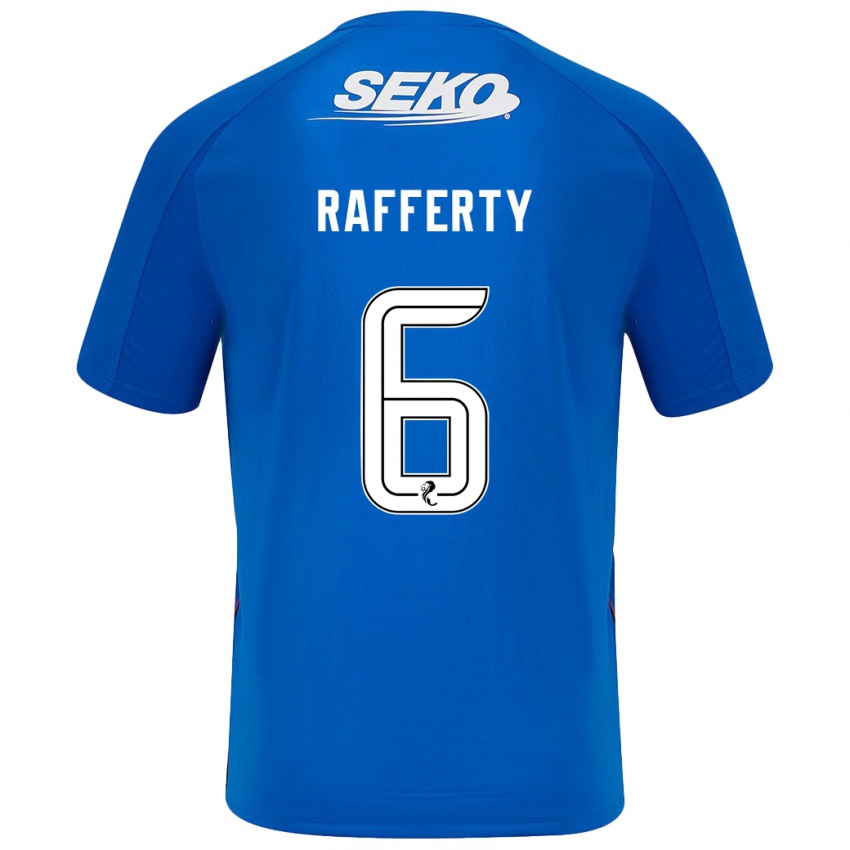 Uomo Maglia Laura Rafferty #6 Blu Scuro Kit Gara Home 2024/25 Maglietta