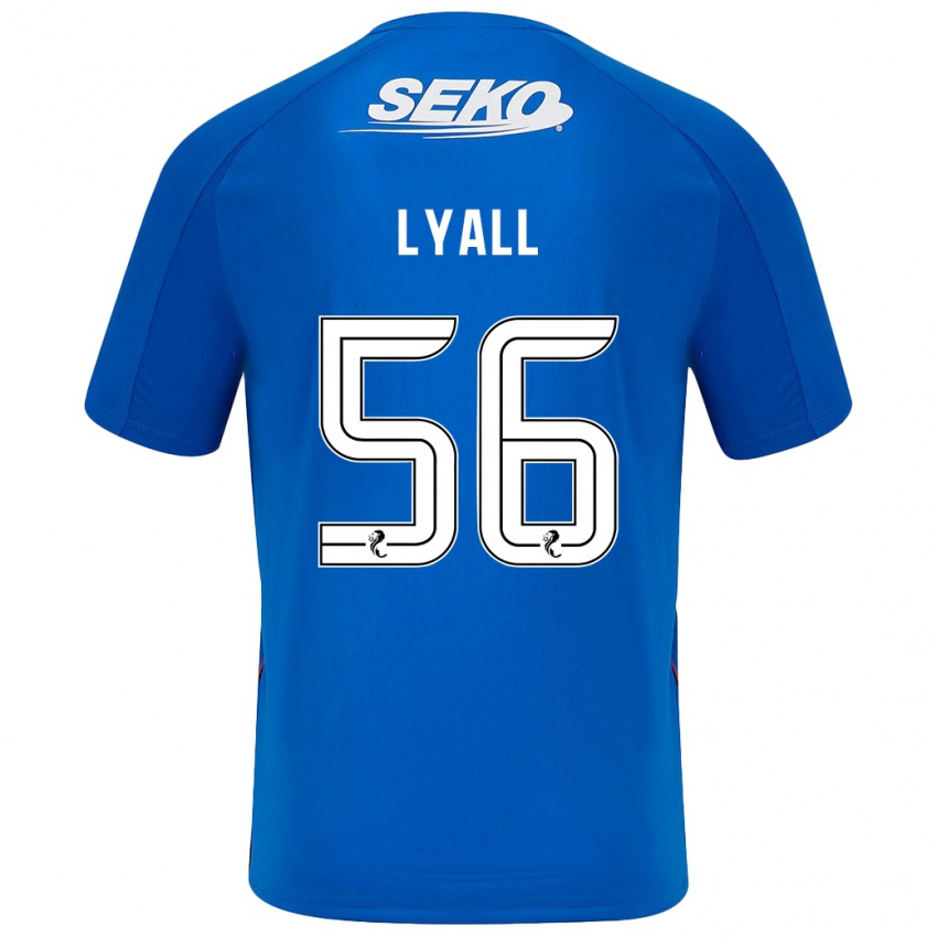 Uomo Maglia Arron Lyall #56 Blu Scuro Kit Gara Home 2024/25 Maglietta