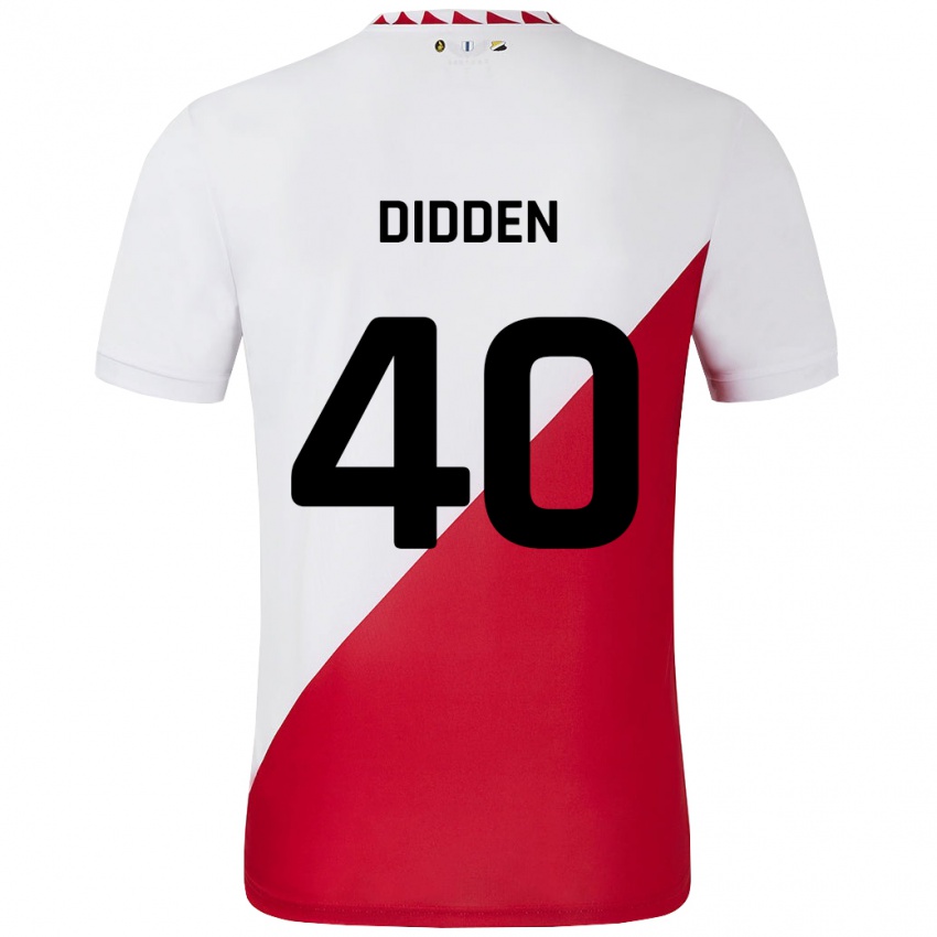 Uomo Maglia Matisse Didden #40 Bianco Rosso Kit Gara Home 2024/25 Maglietta