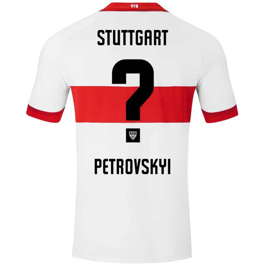 Uomo Maglia Mykola Petrovskyi #0 Bianco Rosso Kit Gara Home 2024/25 Maglietta