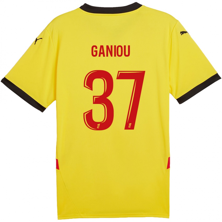 Uomo Maglia Ismaëlo Ganiou #37 Giallo Rosso Kit Gara Home 2024/25 Maglietta