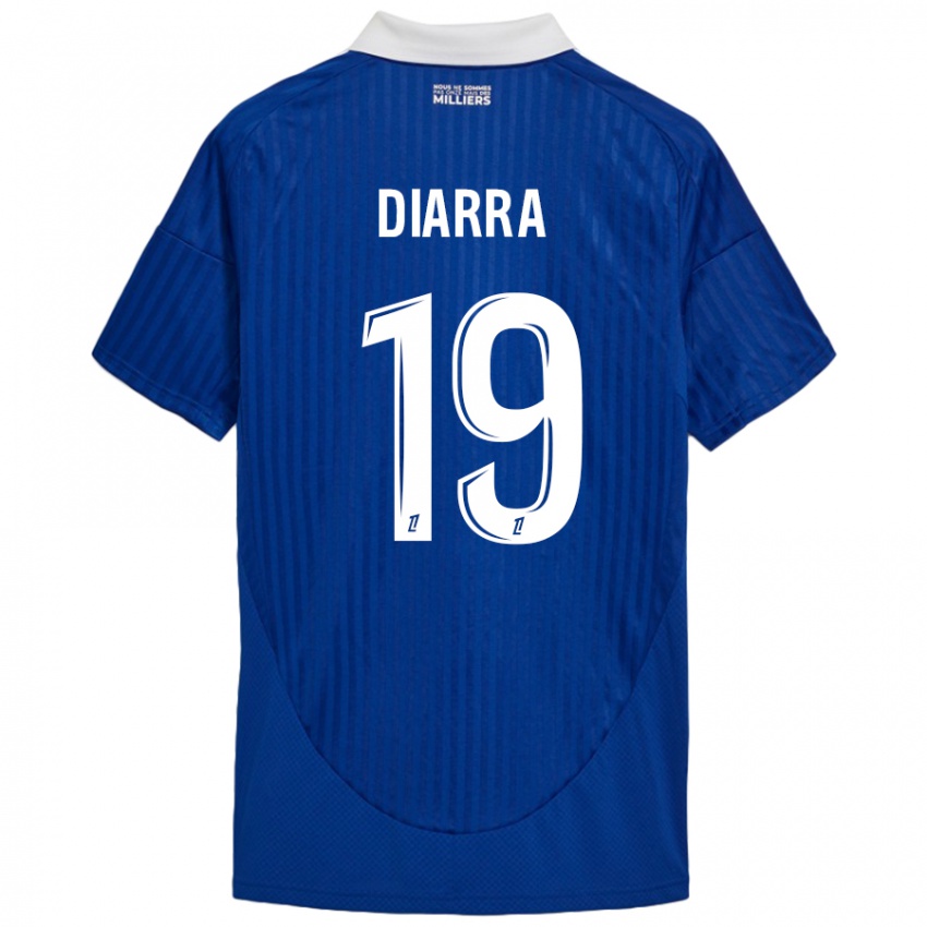 Uomo Maglia Habib Diarra #19 Blu Bianco Kit Gara Home 2024/25 Maglietta