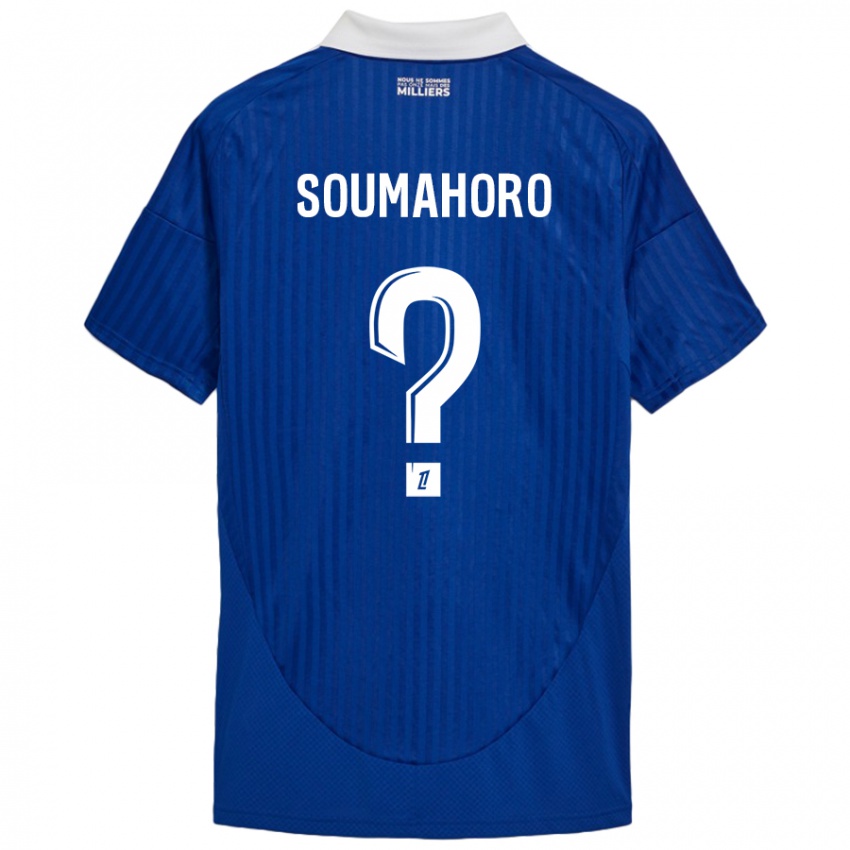 Uomo Maglia Mohamed Soumahoro #0 Blu Bianco Kit Gara Home 2024/25 Maglietta