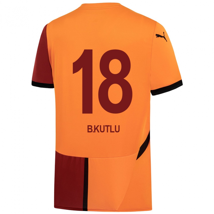 Uomo Maglia Berkan Kutlu #18 Giallo Rosso Kit Gara Home 2024/25 Maglietta