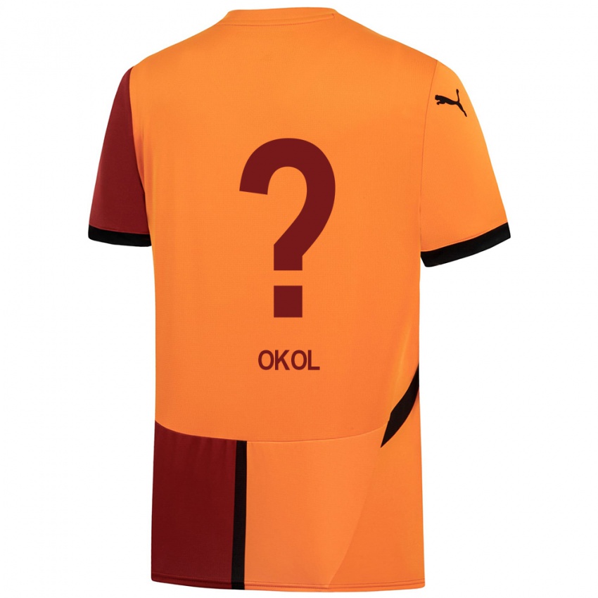 Uomo Maglia Umut Okol #0 Giallo Rosso Kit Gara Home 2024/25 Maglietta