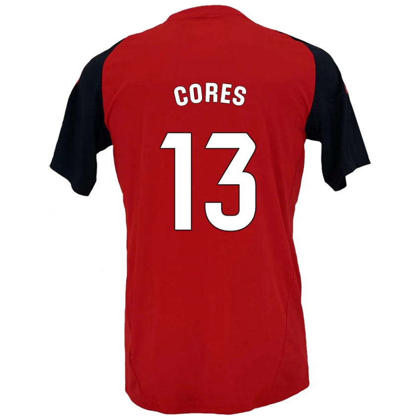 Uomo Maglia Christian Cores #13 Rosso Nero Kit Gara Home 2024/25 Maglietta