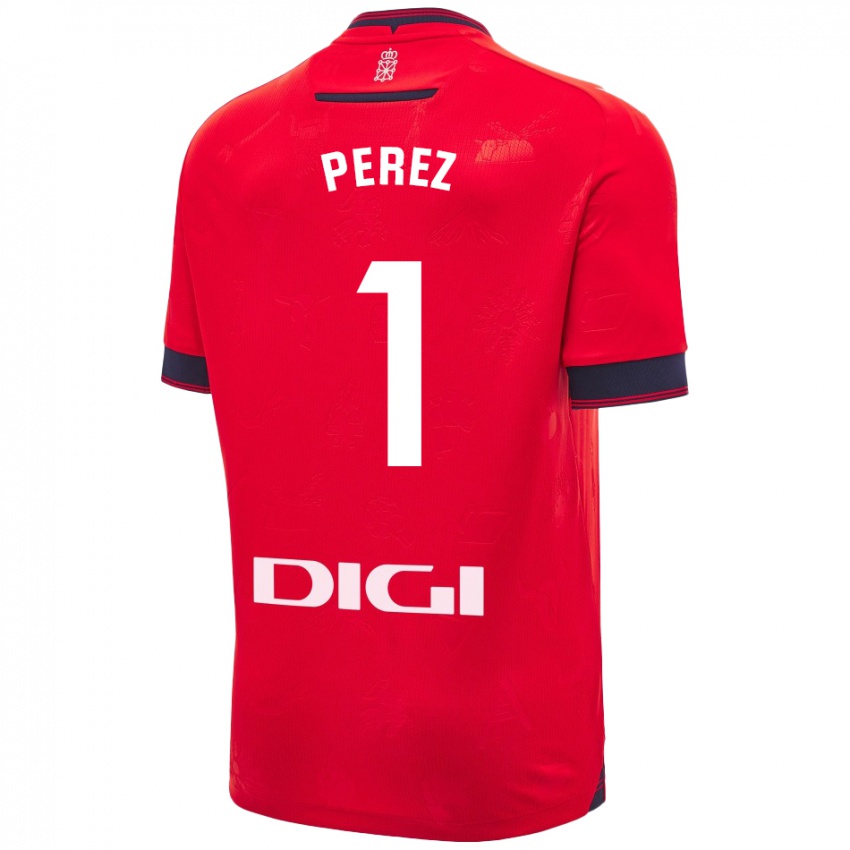 Uomo Maglia Silvia Pérez Fernández De Romarategui #1 Rosso Bianco Kit Gara Home 2024/25 Maglietta