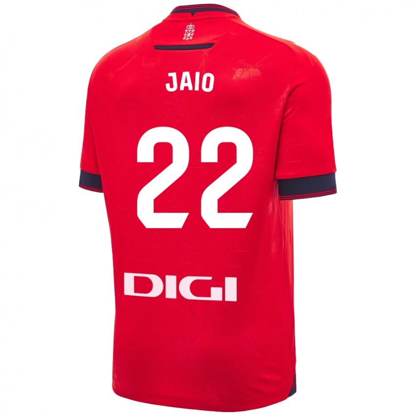 Uomo Maglia Jaione Larraiotz Senosiain #22 Rosso Bianco Kit Gara Home 2024/25 Maglietta