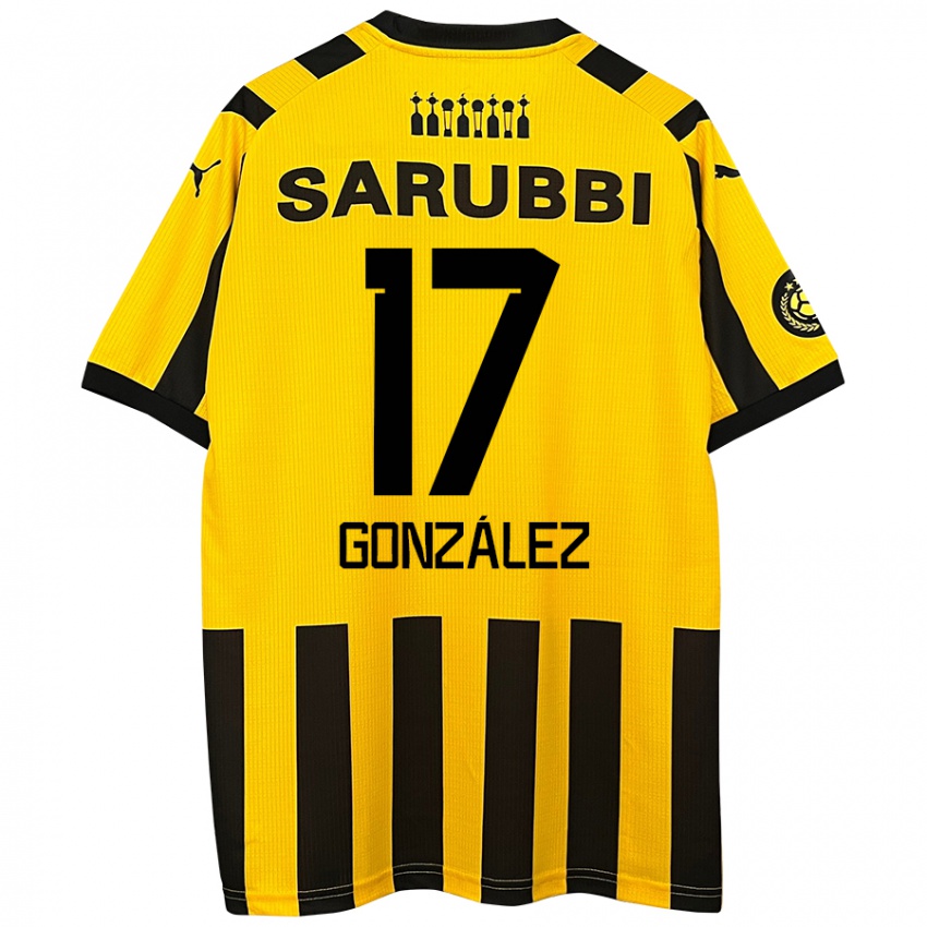 Uomo Maglia Luciano González #17 Giallo Nero Kit Gara Home 2024/25 Maglietta