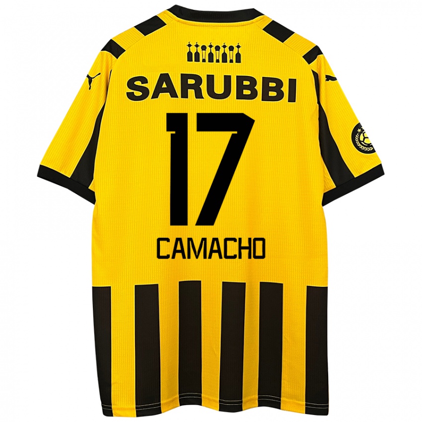 Uomo Maglia Sebastián Camacho #17 Giallo Nero Kit Gara Home 2024/25 Maglietta