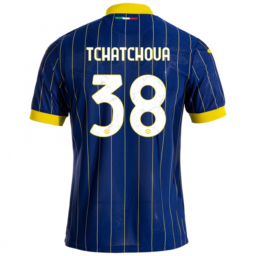 Uomo Maglia Jackson Tchatchoua #38 Blu Giallo Kit Gara Home 2024/25 Maglietta