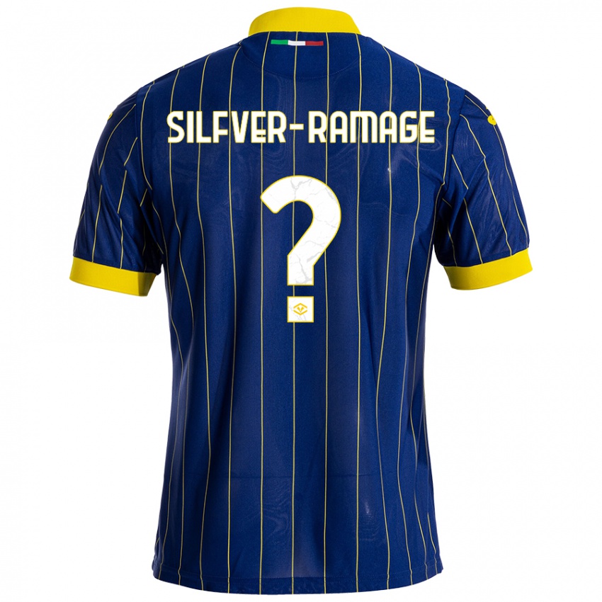 Uomo Maglia William Silfver-Ramage #0 Blu Giallo Kit Gara Home 2024/25 Maglietta