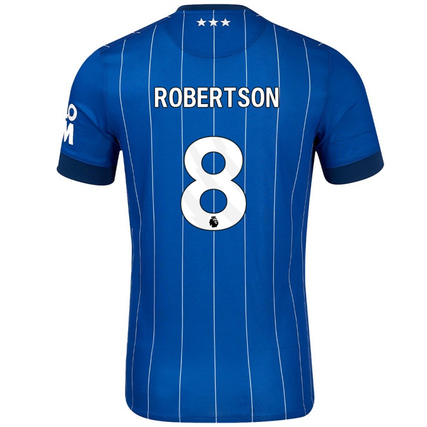 Uomo Maglia Kyra Robertson #8 Blu Navy Kit Gara Home 2024/25 Maglietta