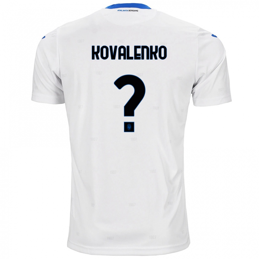 Uomo Maglia Viktor Kovalenko #0 Bianco Kit Gara Away 2024/25 Maglietta