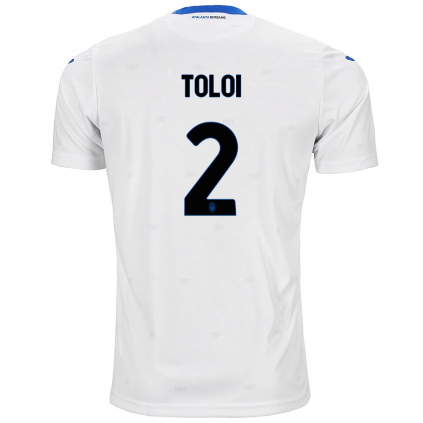 Uomo Maglia Rafael Toloi #2 Bianco Kit Gara Away 2024/25 Maglietta