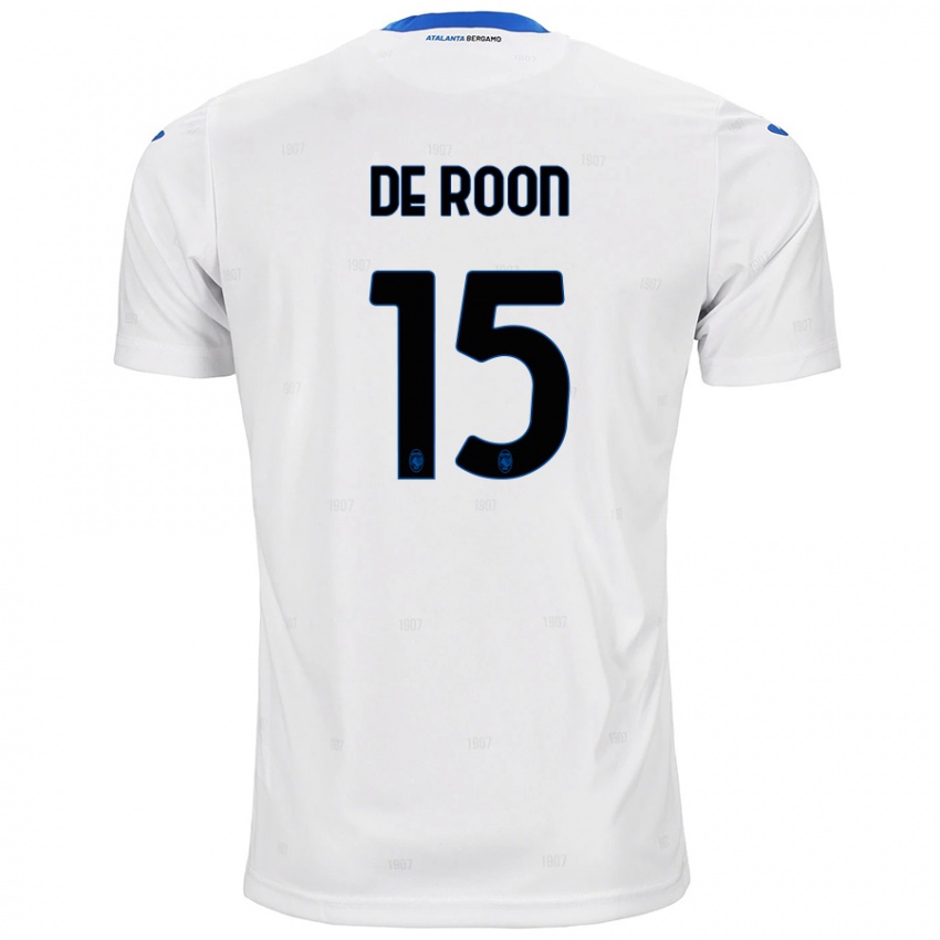 Uomo Maglia Marten De Roon #15 Bianco Kit Gara Away 2024/25 Maglietta