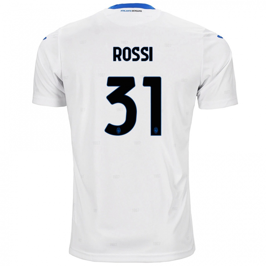 Uomo Maglia Francesco Rossi #31 Bianco Kit Gara Away 2024/25 Maglietta