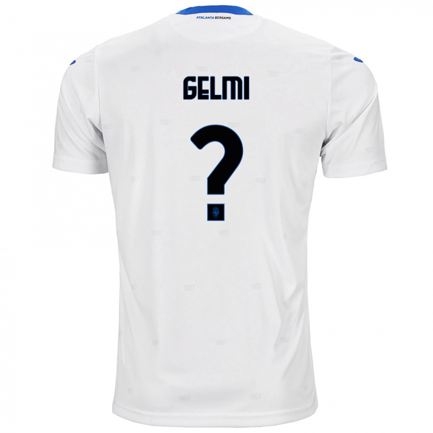 Uomo Maglia Ludovico Gelmi #0 Bianco Kit Gara Away 2024/25 Maglietta