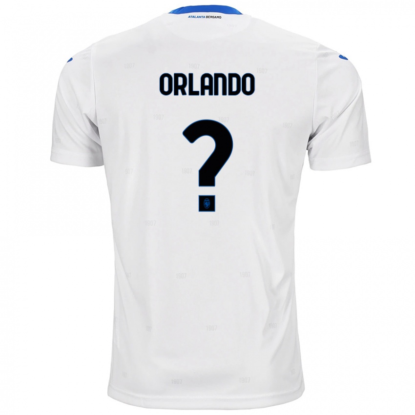 Uomo Maglia Daniele Orlando #0 Bianco Kit Gara Away 2024/25 Maglietta