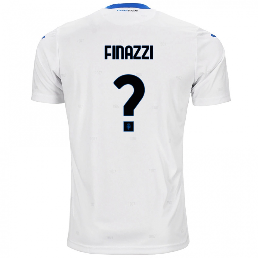 Uomo Maglia Riccardo Finazzi #0 Bianco Kit Gara Away 2024/25 Maglietta