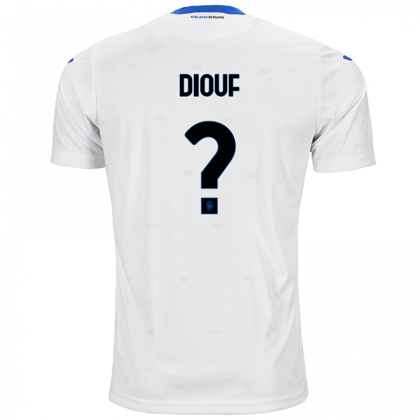 Uomo Maglia Cheikh Diouf #0 Bianco Kit Gara Away 2024/25 Maglietta