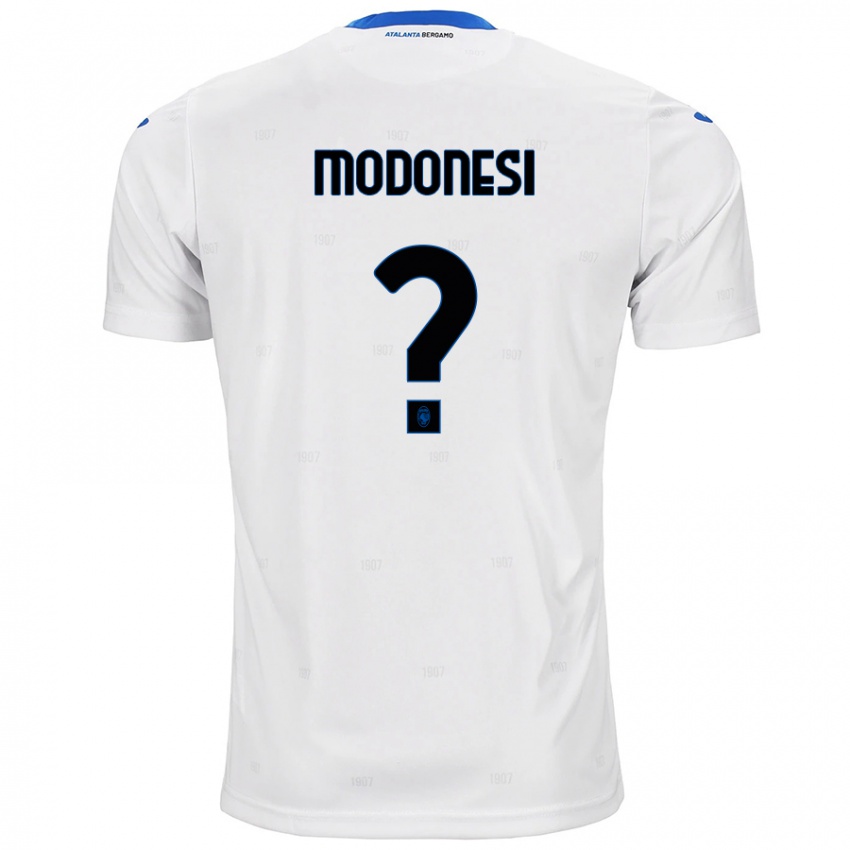 Uomo Maglia Giorgio Modonesi #0 Bianco Kit Gara Away 2024/25 Maglietta