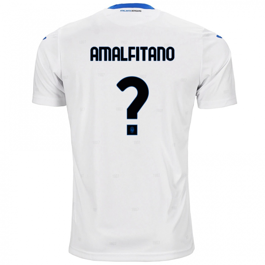 Uomo Maglia Nicolò Amalfitano #0 Bianco Kit Gara Away 2024/25 Maglietta