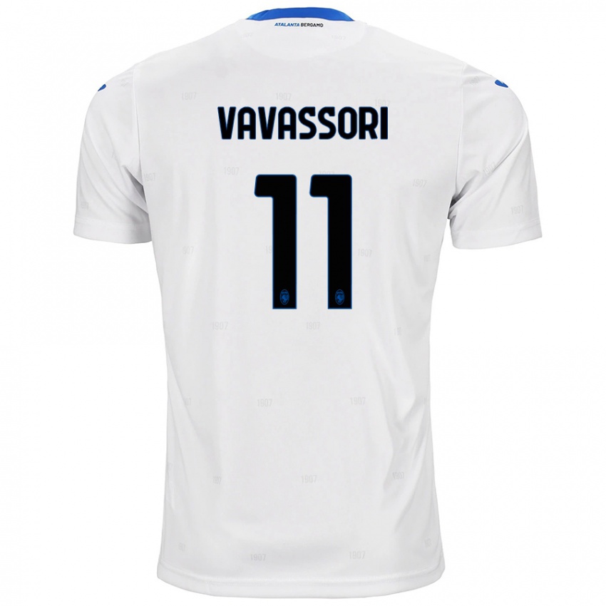 Uomo Maglia Dominic Vavassori #11 Bianco Kit Gara Away 2024/25 Maglietta