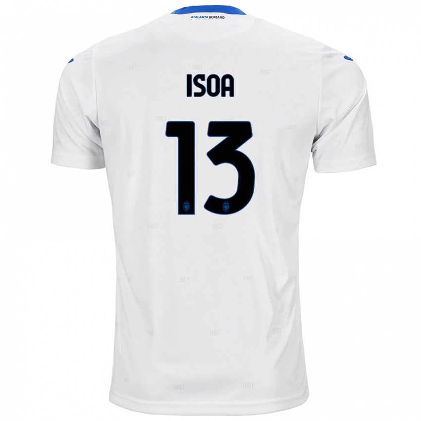 Uomo Maglia Isaac Isoa #13 Bianco Kit Gara Away 2024/25 Maglietta