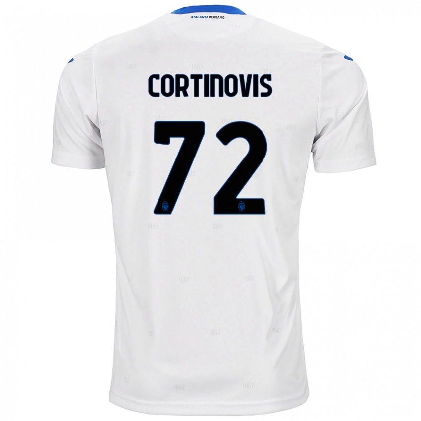 Uomo Maglia Alessandro Cortinovis #72 Bianco Kit Gara Away 2024/25 Maglietta