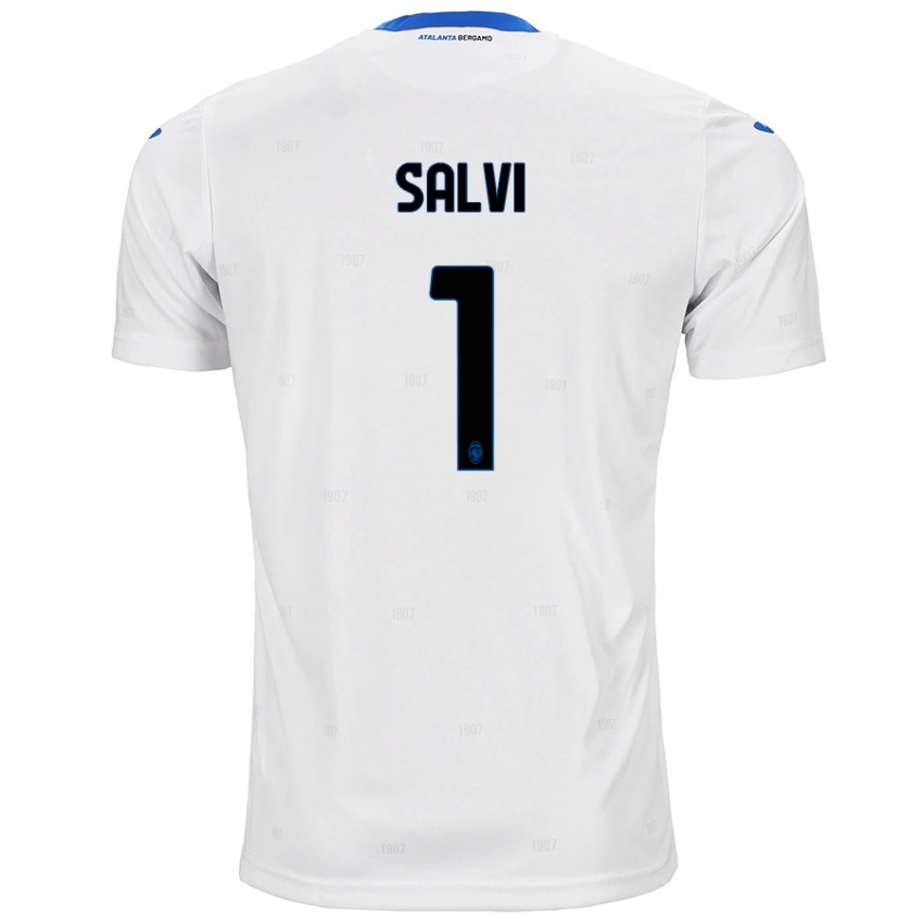 Uomo Maglia Margherita Salvi #1 Bianco Kit Gara Away 2024/25 Maglietta